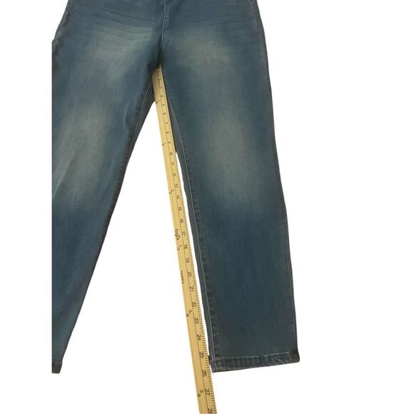 NWT Soft Surroundings Supremely Soft Pull on skinny Jeans Comfort Waist Size PL - Picture 2 of 16